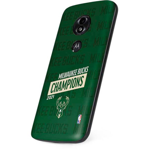 NBA Milwaukee Bucks 2021 Champions Moto E5 Play Skin